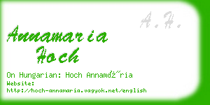 annamaria hoch business card